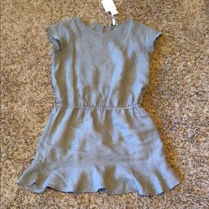 Olive green mini dress